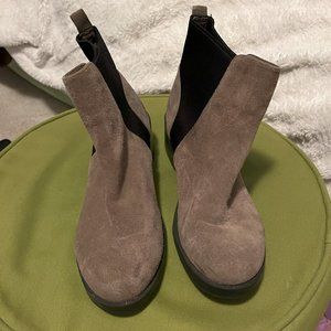 suede steve madden booties